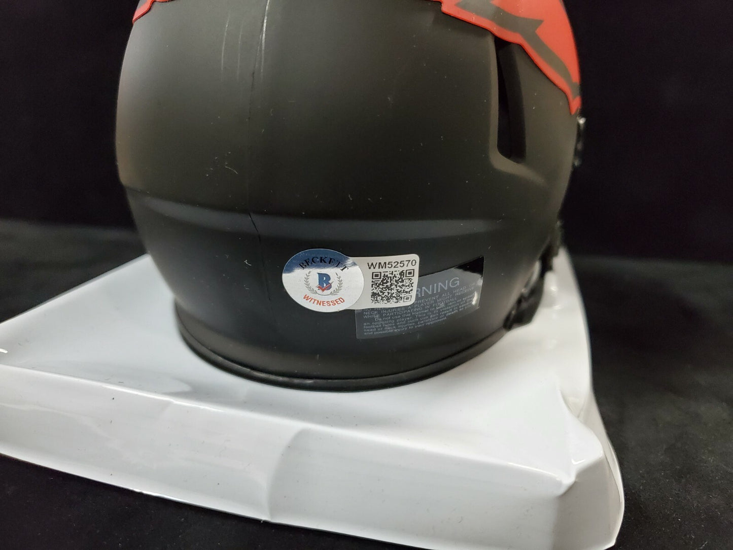 Arizona Cardinals Zaven Collins Autographed Eclipse Mini Helmet Beckett Holo