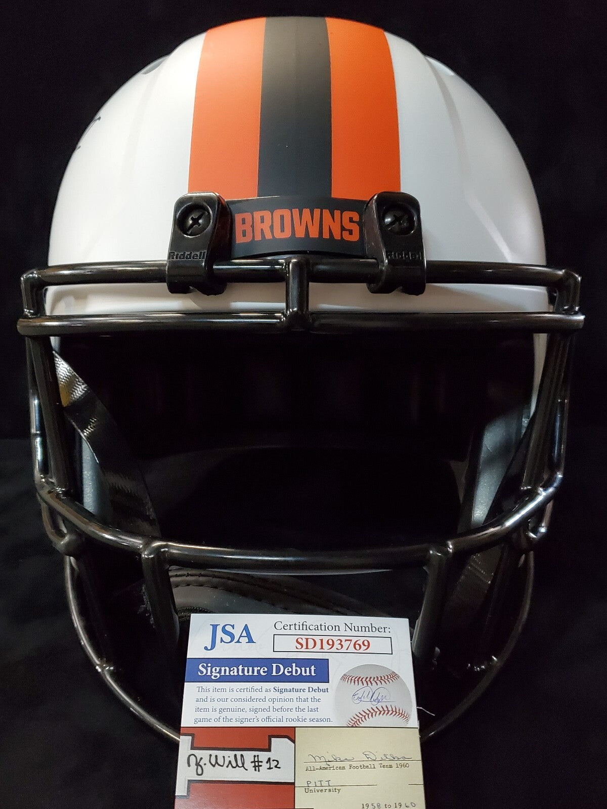 Cleveland Browns Greg Newsome Ii Signed Full Size Lunar Replica Helmet Jsa Coa