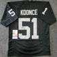 Las Vegas Raiders Malcolm Koonce Autographed Jersey Jsa Coa