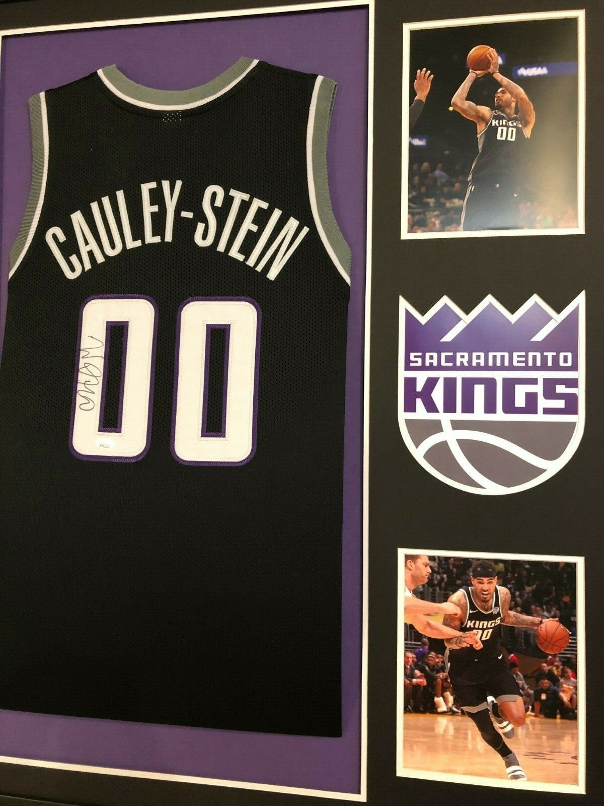 Framed Sacramento Kings Willie Cauley-Stein Autographed Signed Jersey Jsa Coa