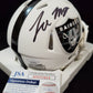 Las Vegas Raiders Tre'von Moehrig Autographed Signed Lunar Mini Helmet Jsa Coa
