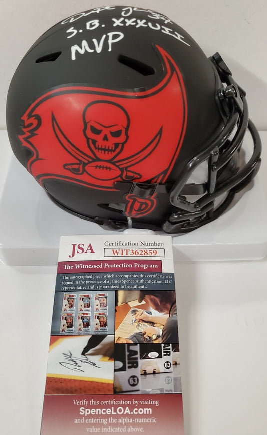 Dexter Jackson Autographed Inscribed Tampa Bay Bucs Eclipse Mini Helmet Jsa Coa