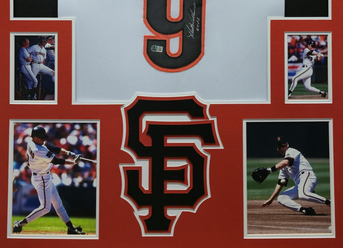 Framed San Francisco Giants Matt Williams Autographed Signed Jersey Beckett Holo