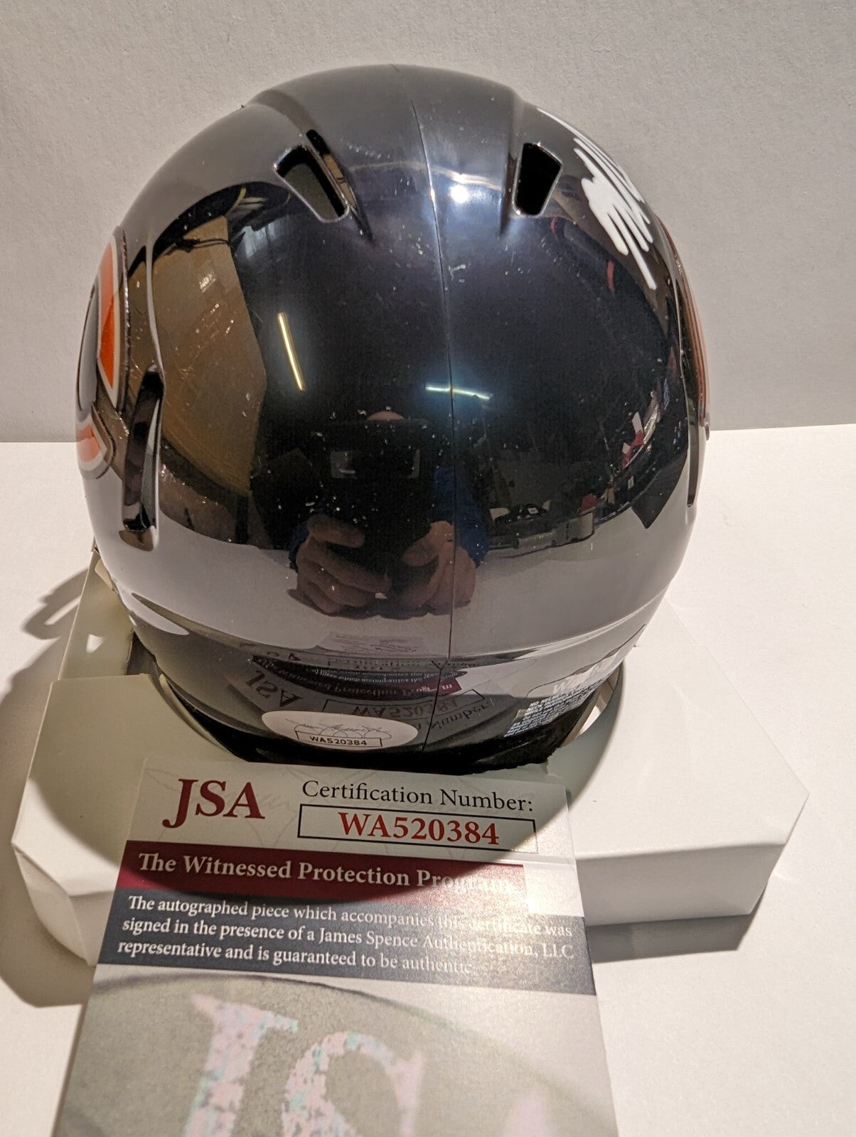 Mike Singletary Signed Chicago Bears Speed Mini Helmet Jsa Coa