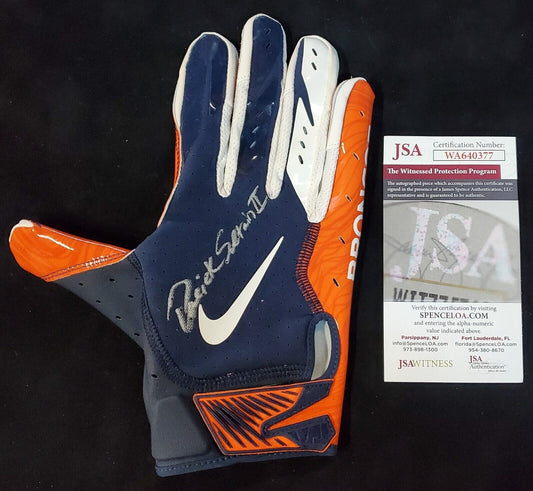 MVP Authentics Denver Broncos Pat Surtain Ii Autographed Signed Glove Jsa Coa 134.10 sports jersey framing , jersey framing