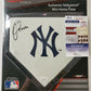 New York Yankees Oswald Peraza Autographed Signed Mini Home Plate Jsa Coa