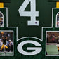 Suede Framed Green Bay Packers Brett Favre Autographed Signed Jersey Favre Holo