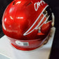 Damien Harris Signed New England Patriots Flash Mini Helmet Beckett Holo