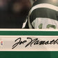 Framed 11X14 Joe Namath Signed New York Jets Jersey Number Cut Psa Coa