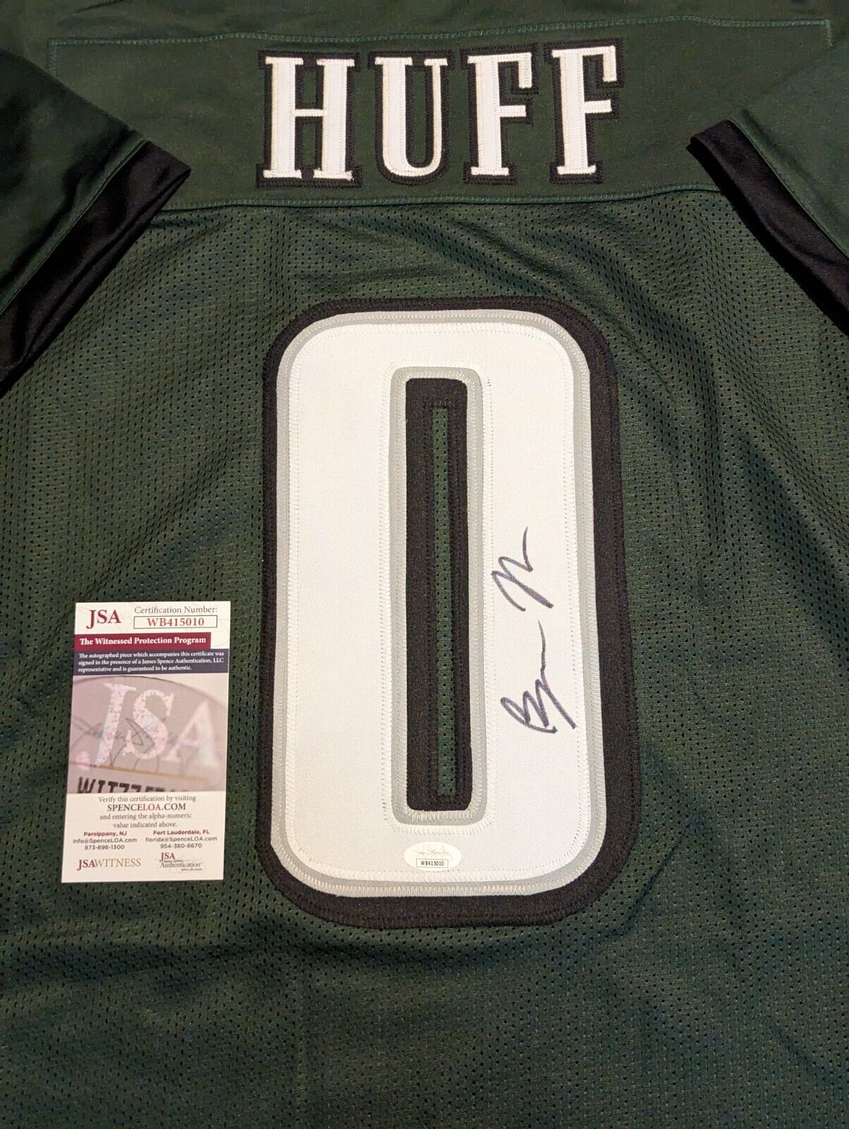 MVP Authentics Philadelphia Eagles Bryce Huff Autographed Signed Jersey Jsa Coa 121.50 sports jersey framing , jersey framing