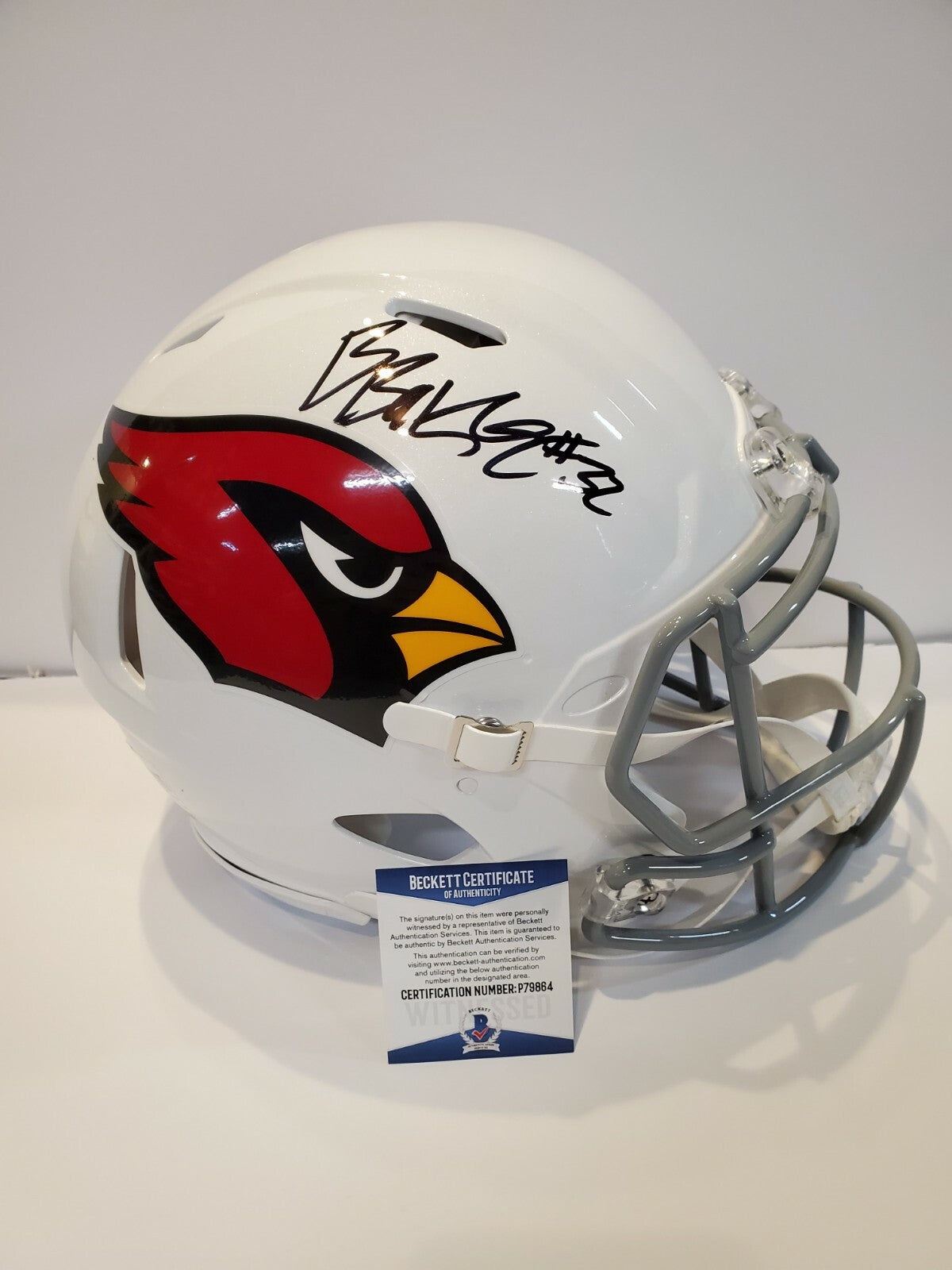 Budda Baker Signed Arizona Cardinals Speed Authentic Full Size Helmet Bas Coa