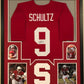 Framed Dalton Schultz Autographed Signed Stanford Cardinals Jersey Jsa Coa