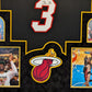 Framed In Suede Miami Heat Dwyane Wade Autographed Signed Jersey Jsa Coa