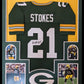 Framed Green Bay Packers Eric Stokes Autographed Signed Jersey Jsa Coa