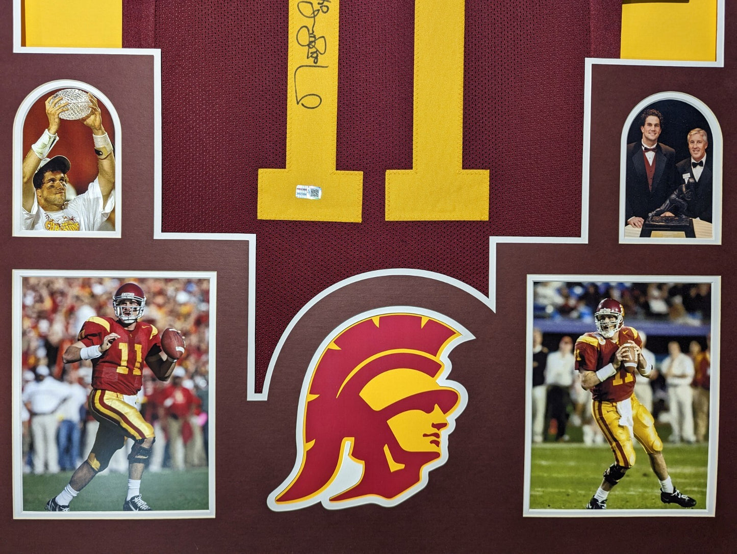 Framed Usc Trojans Matt Leinart Autographed Signed Jersey Tristar Holo