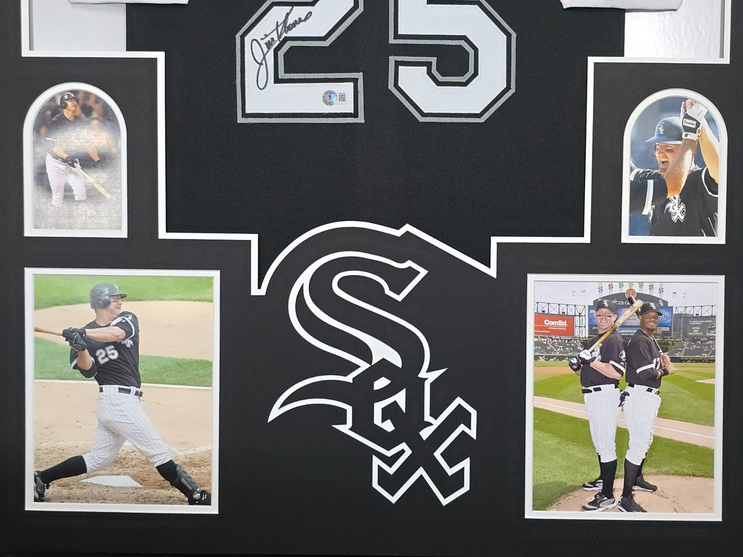 Framed Jim Thome Autographed Signed Chicago White Sox Beckett Holo