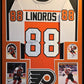 Framed Philadelphia Flyers Eric Lindros Autographed Inscribed Jersey Jsa Coa