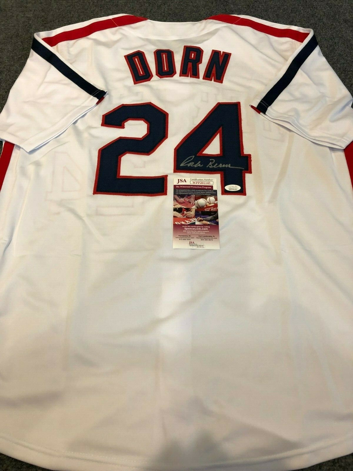 Corbin Bernsen "Roger Dorn" Autographed Signed Major League Jersey Jsa  Coa
