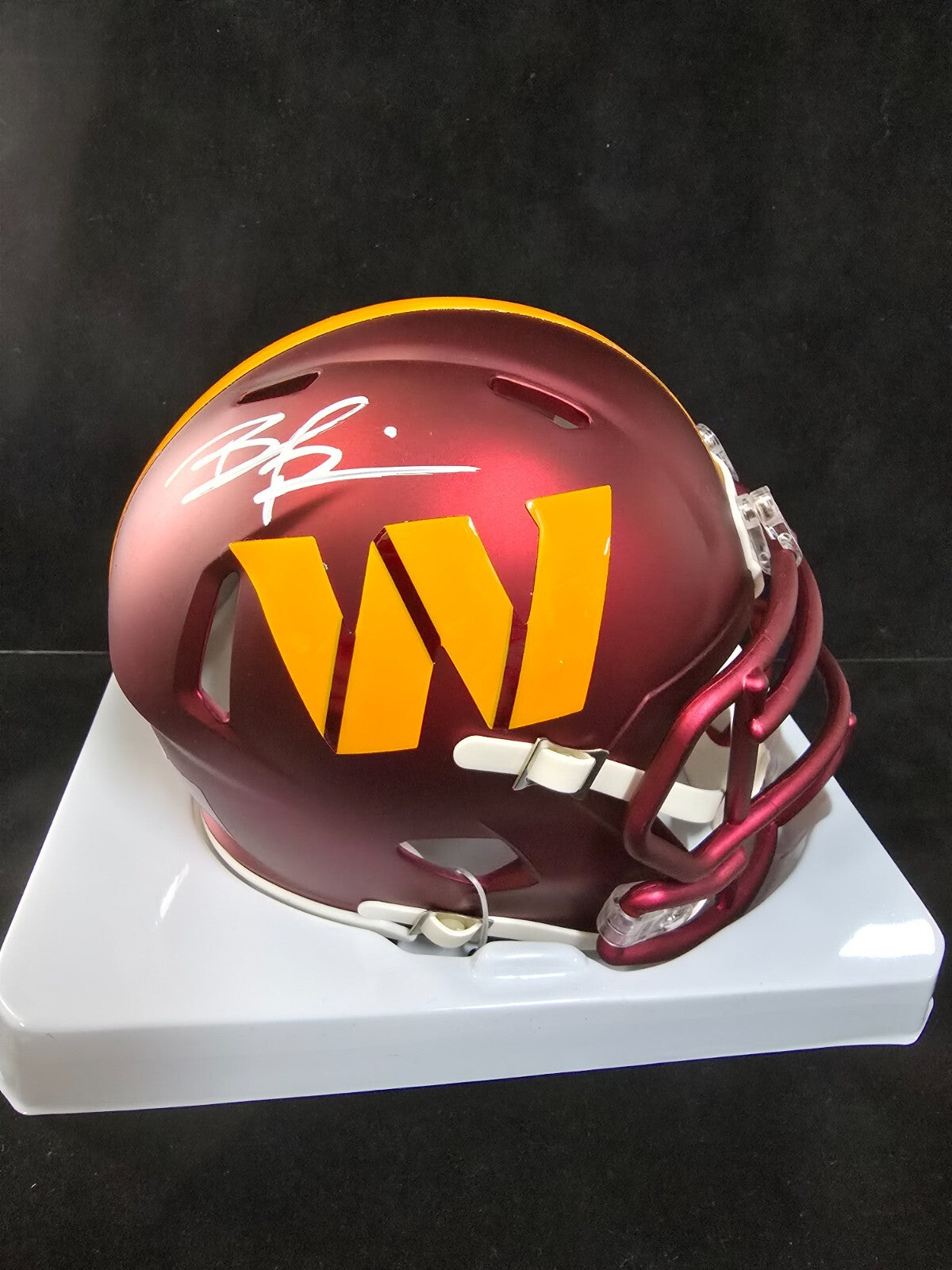 Washington Commanders Brian Robinson Jr Signed Speed Mini Helmet Psa Coa