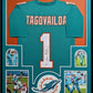 Framed Miami Dolphins Tua Tagovailoa Autographed Signed Jersey Beckett Coa
