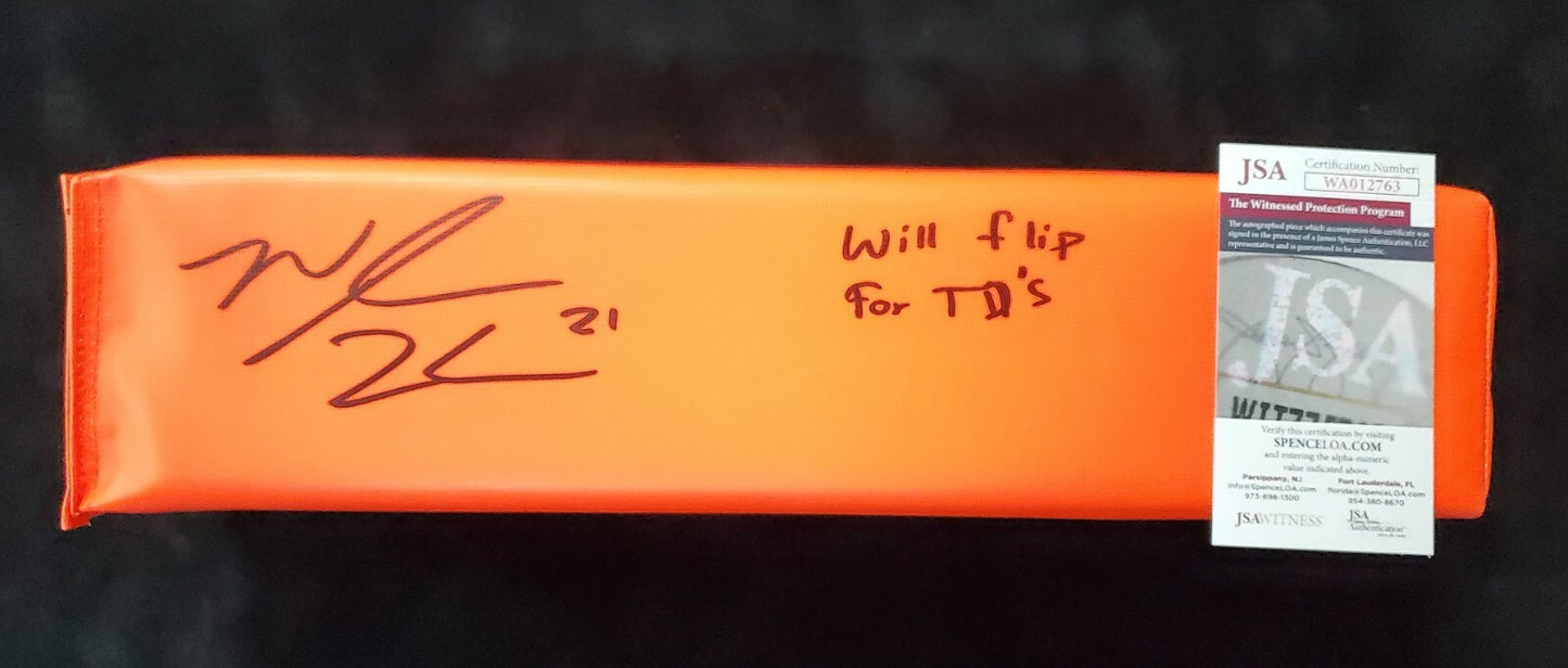 Indianapolis Colts Nyheim Hines Autographed Signed Inscribed Pylon Jsa Coa