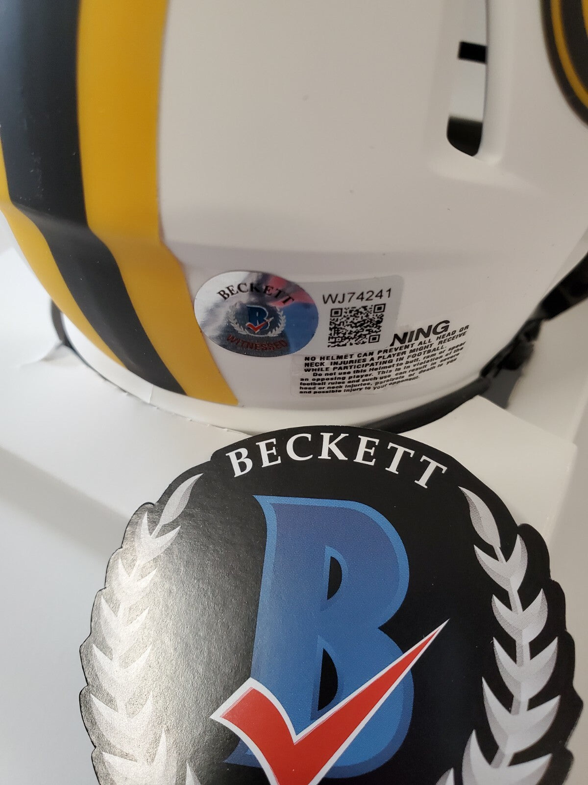 Jordy Nelson Autographed Signed Green Bay Packers Lunar Mini Helmet Bas Holo