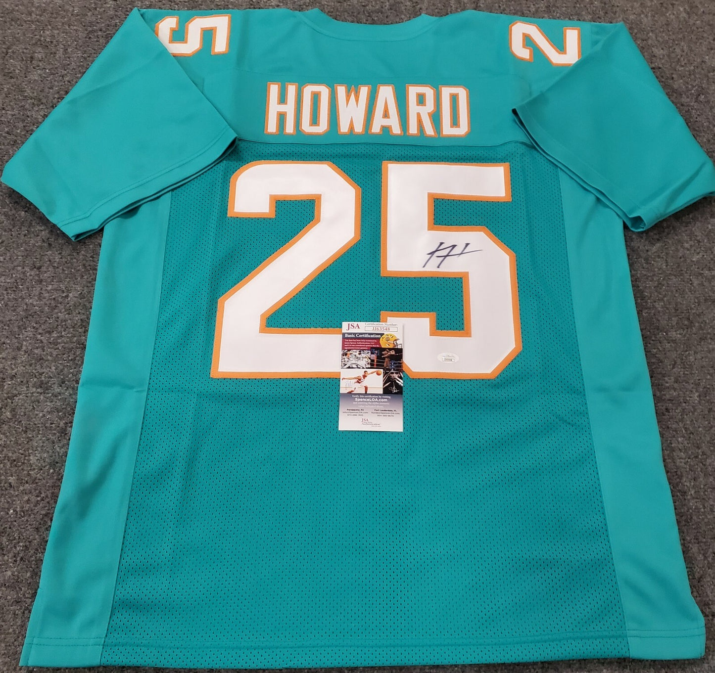 Miami Dolphins Xavien Howard Autographed Signed Jersey Jsa  Coa