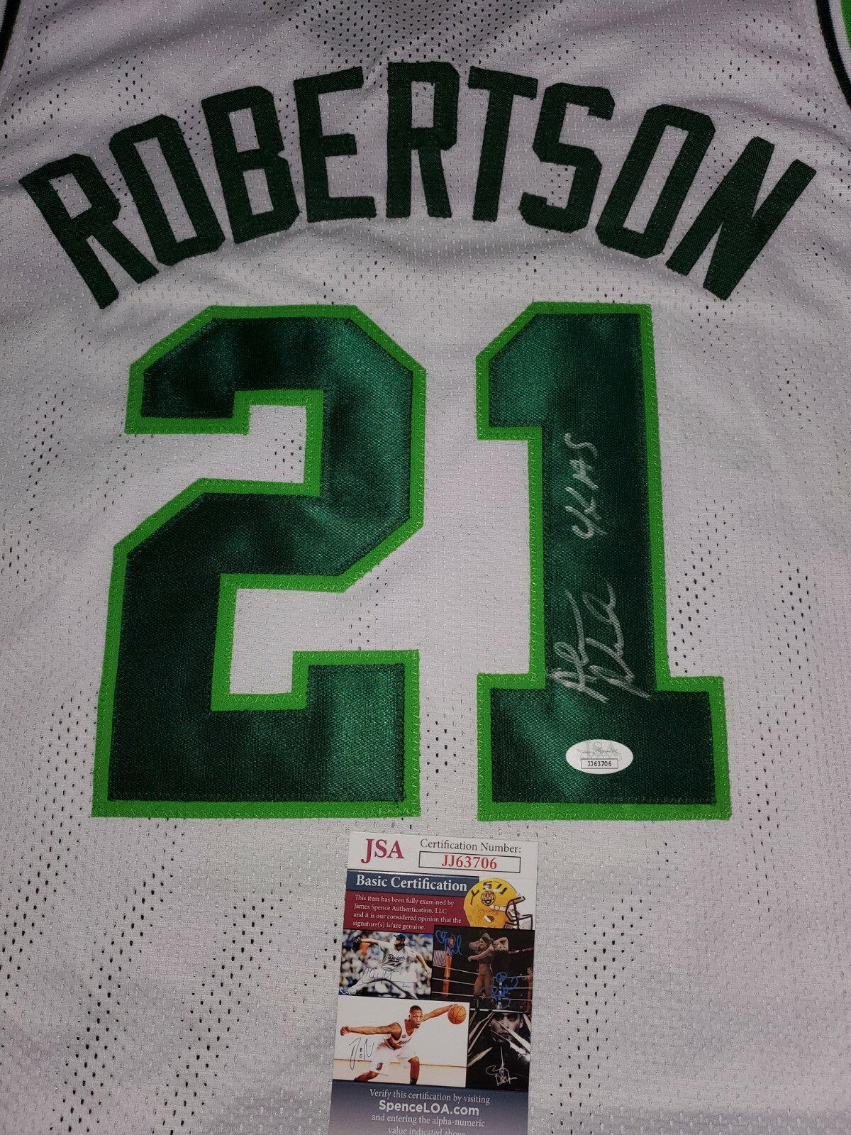 Milwaukee Bucks Alvin Robertson Autographed Signed Jersey Jsa Coa