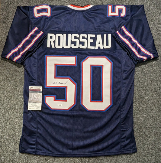Buffalo Bills Gregory Rousseau Autographed Signed Jersey Jsa Coa