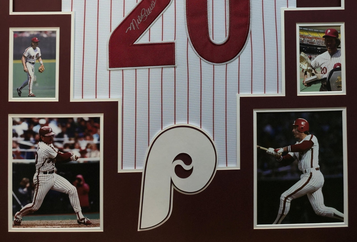 Framed Philadelphia Phillies Mike Schmidt Jersey - Facsimile Autograph