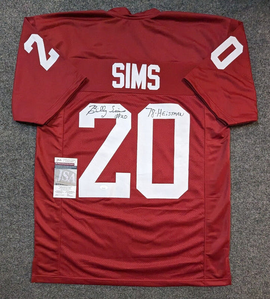 Oklahoma Sooners Billy Sims Autographed Signed Inscribed Jersey Jsa Coa
