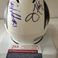 Baltimore Ravens Joe Flacco Anquan Boldin Dual Signed Lunar Mini Helmet Jsa Coa