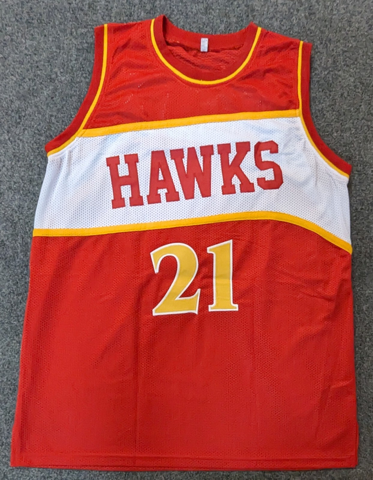 Atlanta Hawks Dominique Wilkins Autographed Signed Jersey Jsa Coa