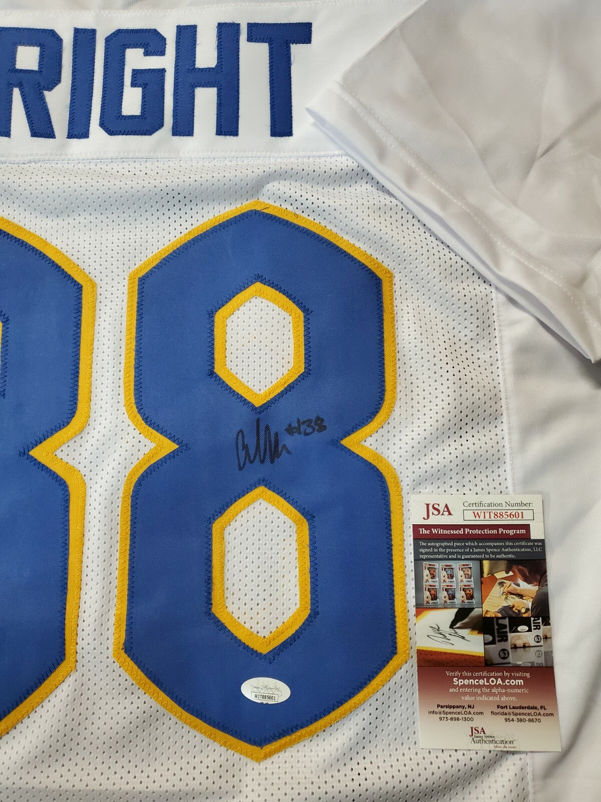 Pitt Panthers Cam Bright Autographed Signed Jersey Jsa Coa