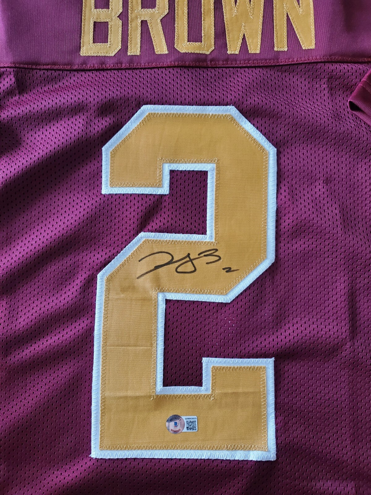 Washington Football Team Dyami Brown Autographed Signed Jersey Beckett Holo