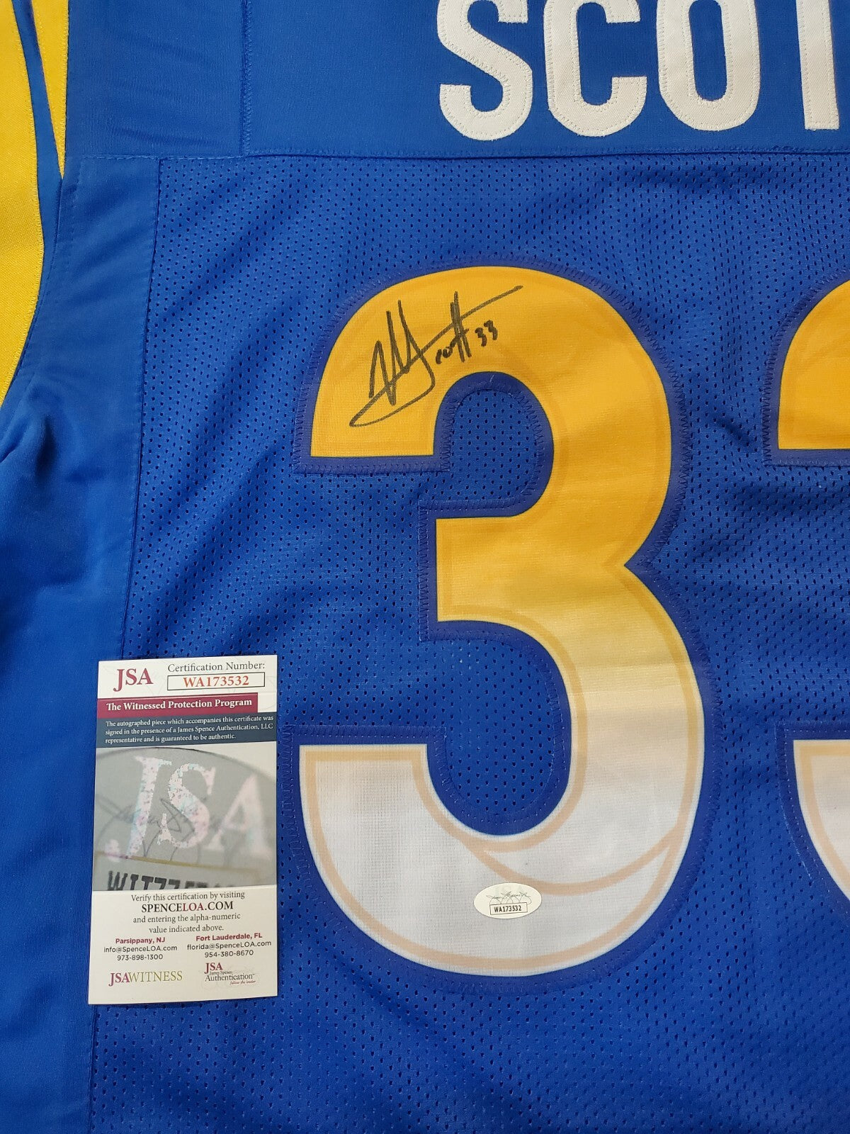 Los Angeles Rams Nick Scott Autographed Signed Jersey Jsa Coa