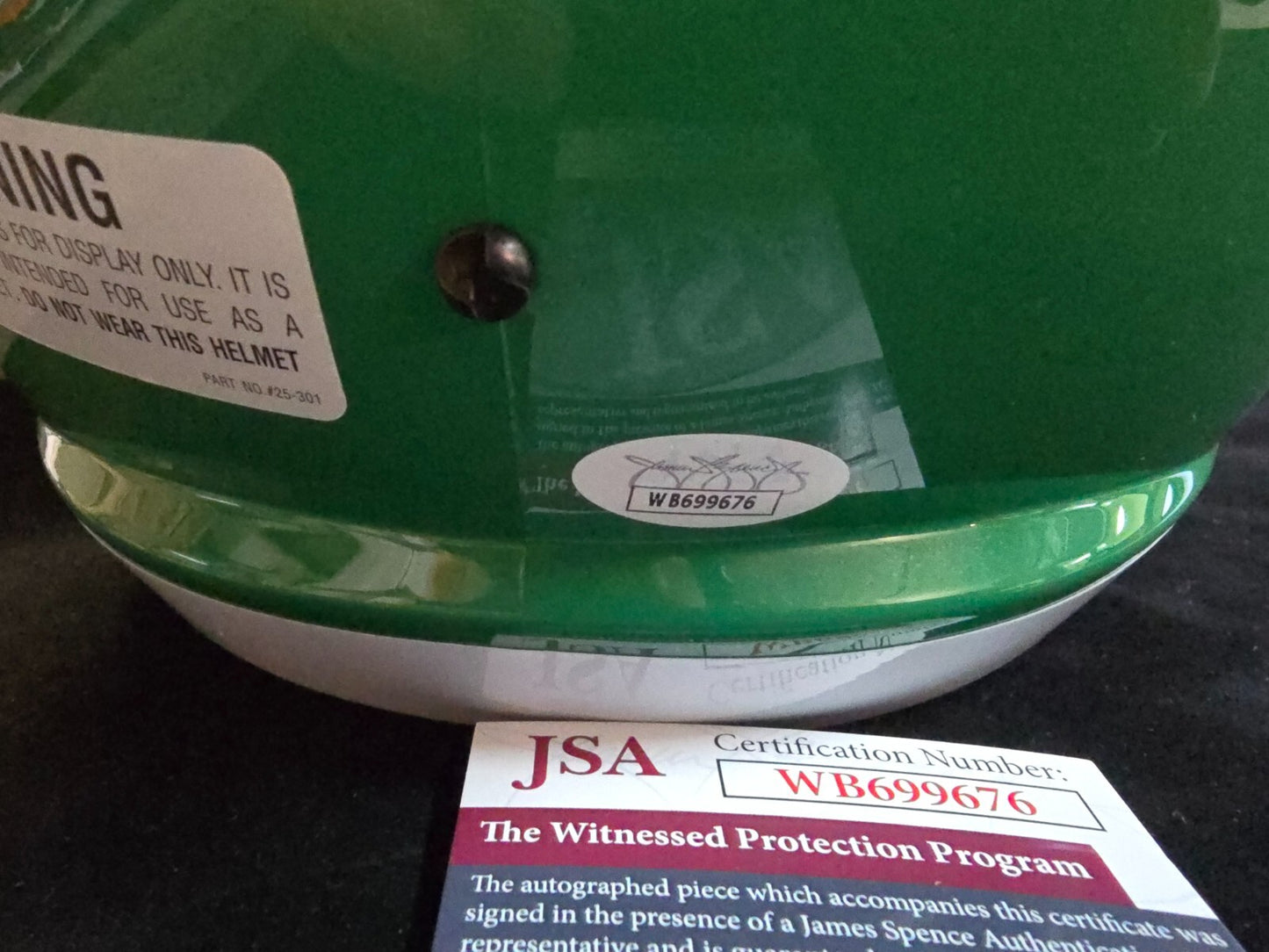 Philadelphia Eagles Fletcher Cox Signed Full Size Kelly Replica Helmet Jsa Coa