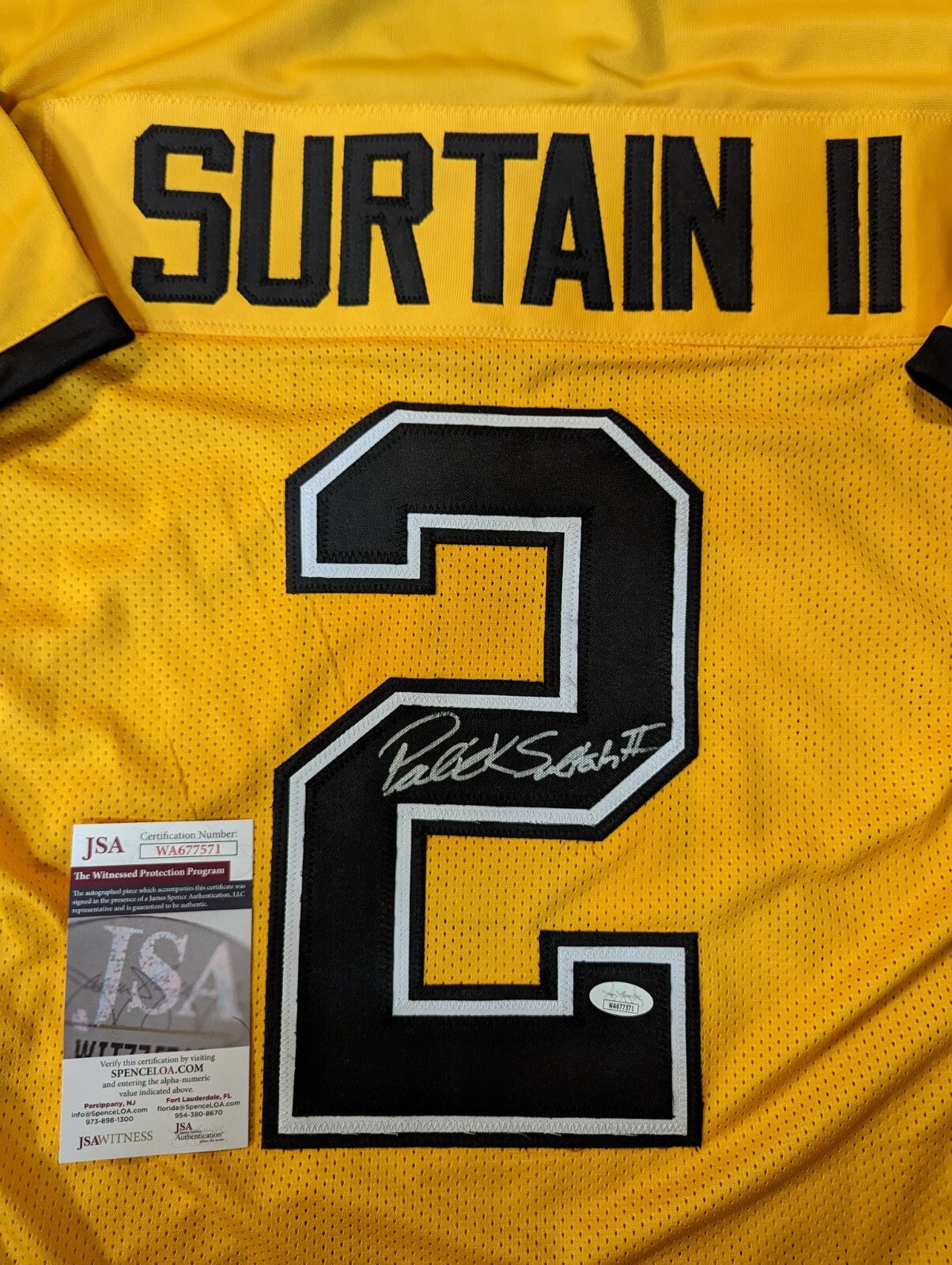 American Heritage Patriots Patrick Surtain Ii Autographed Signed Jersey Jsa Coa