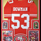 Framed San Francisco 49Ers Navorro Bowman Autographed Signed Jersey Beckett Holo