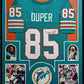 Framed Miami Dolphins Mark Duper Autographed Signed Jersey Jsa Coa