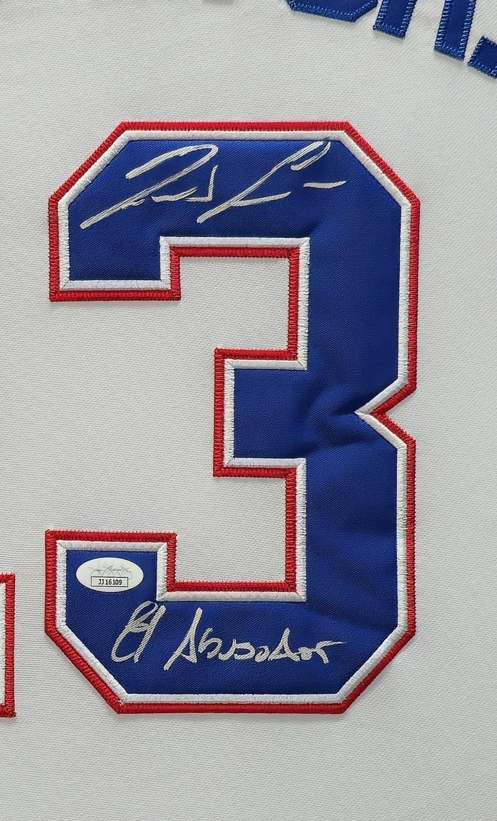 Suede Framed Atlanta Braves Ronald Acuna Jr Autographed Inscribed Jersey Jsa Coa