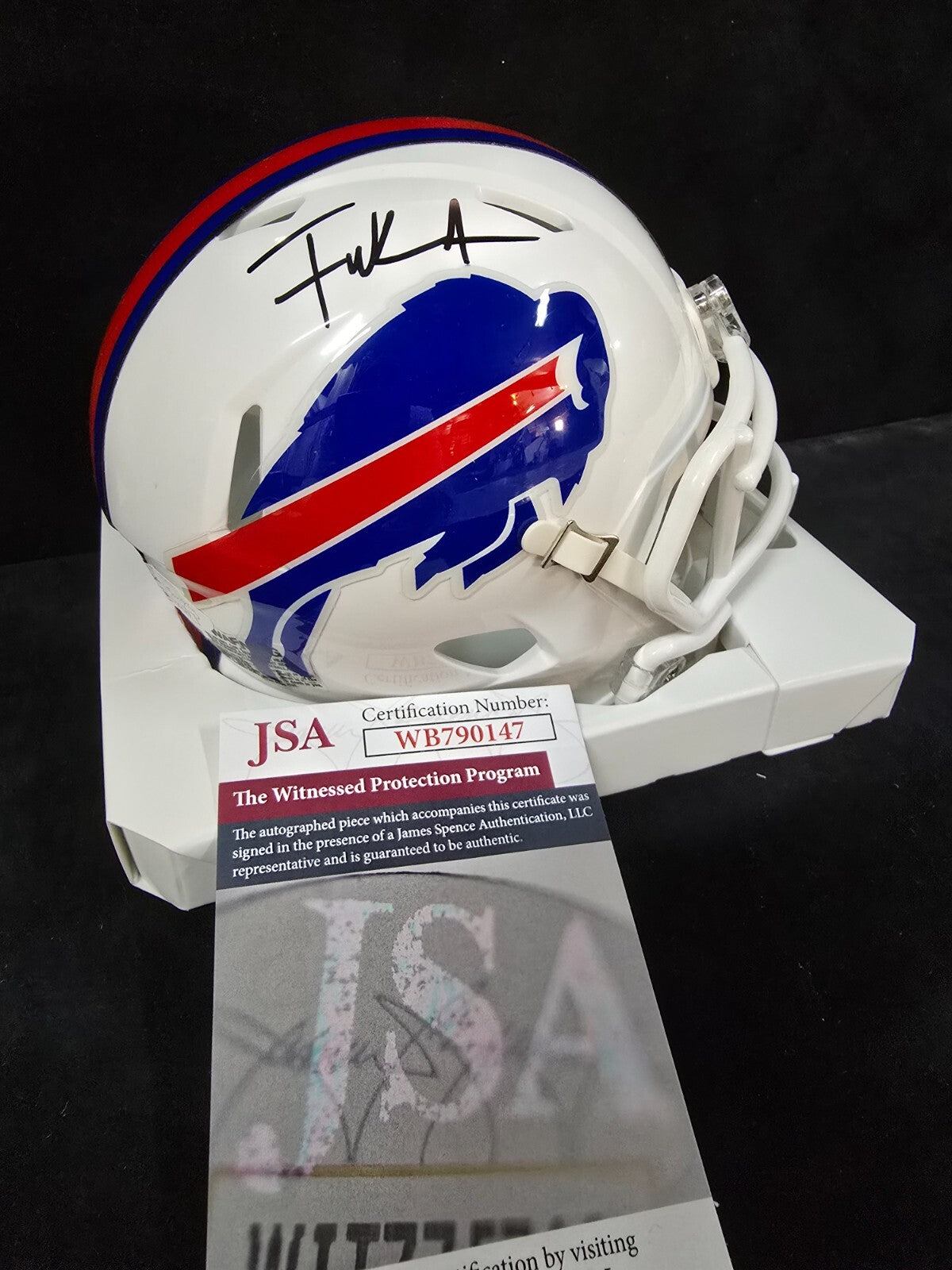 Buffalo Bills Frank Gore Signed Speed Mini Helmet Jsa Coa
