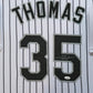 Framed Suede Frank Thomas Autographed Signed Chicago White Sox Jsa Coa