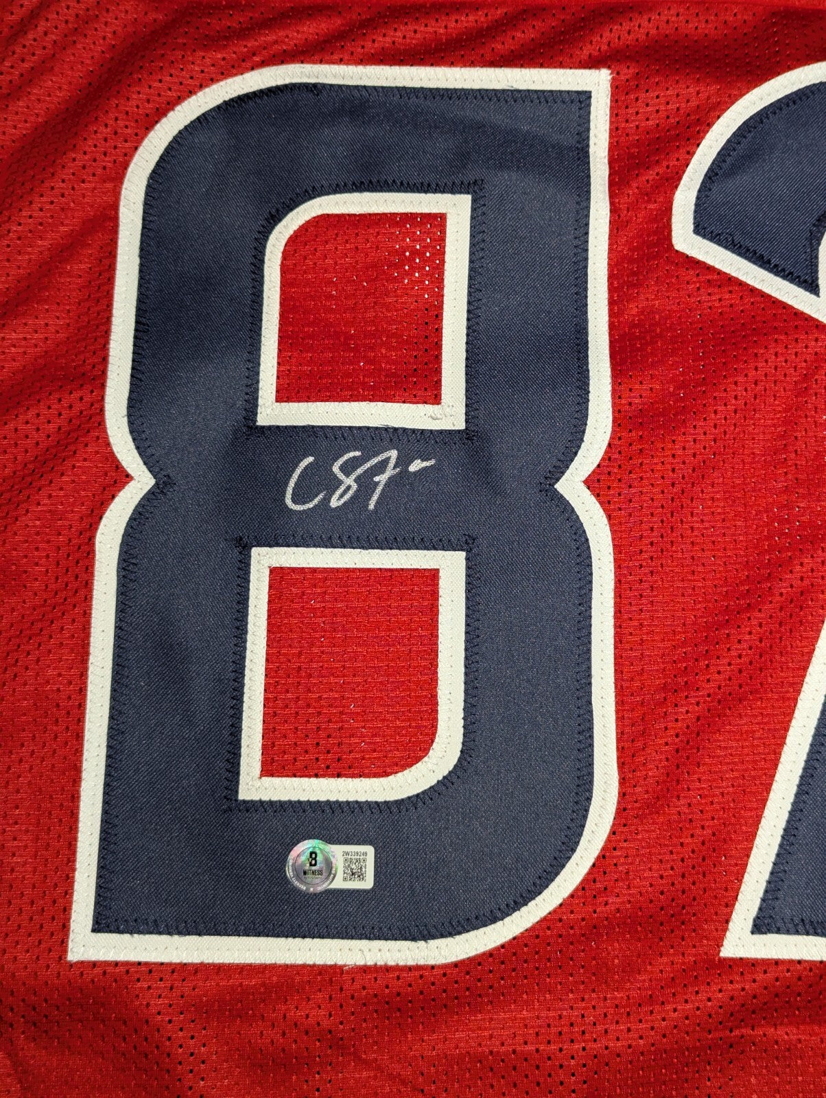 Houston Texans Cade Stover Autographed Signed Jersey Beckett Hologram