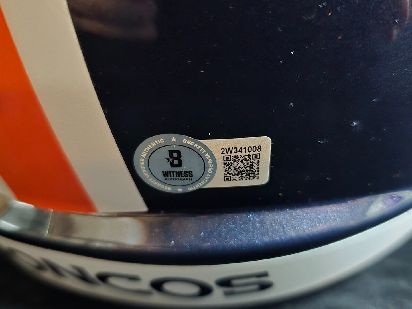 Denver Broncos Pat Surtain Ii Signed Insc Replica Full Size Helmet Beckett