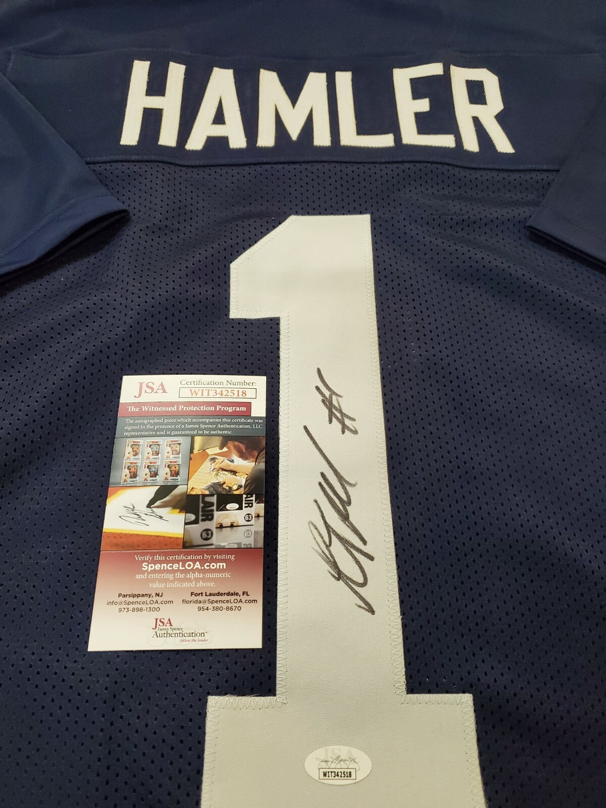 Penn State Kj Hamler Autographed Signed Jersey Jsa Coa