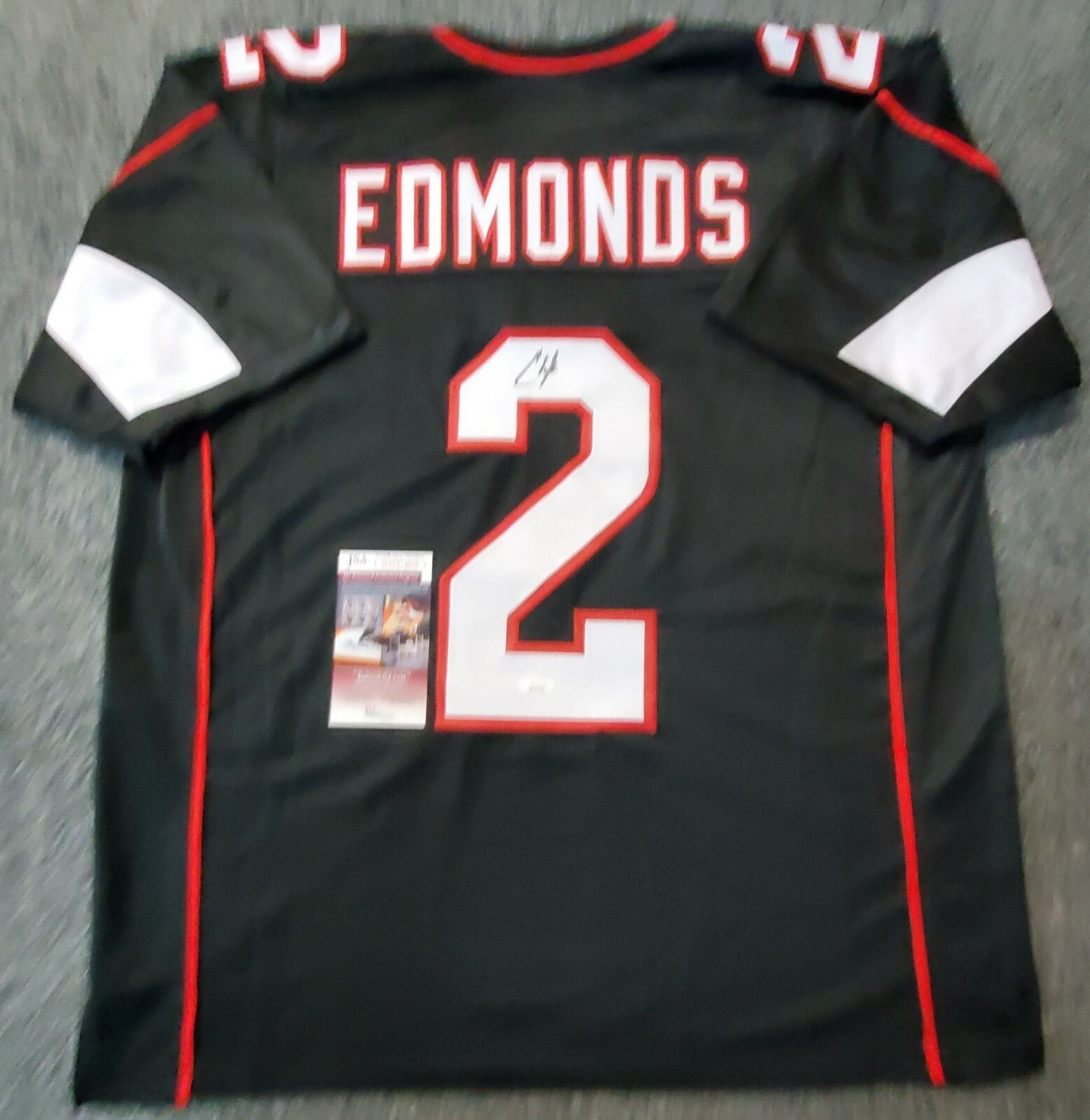 Arizona Cardinals Chase Edmonds Autographed Signed Jersey Jsa Coa