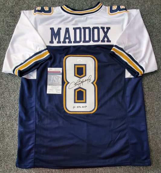 Los Angeles Xtreme Tommy Maddox Autographed Signed Inscribed Jersey Jsa Coa