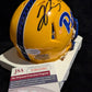 Pitt Panthers Jason Pinnock Signed Speed Mini Helmet Jsa Coa