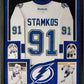 MVP Authentics Framed Steven Stamkos Autographed Tampa Bay Lightning Jersey Upper Deck Coa 899.10 sports jersey framing , jersey framing